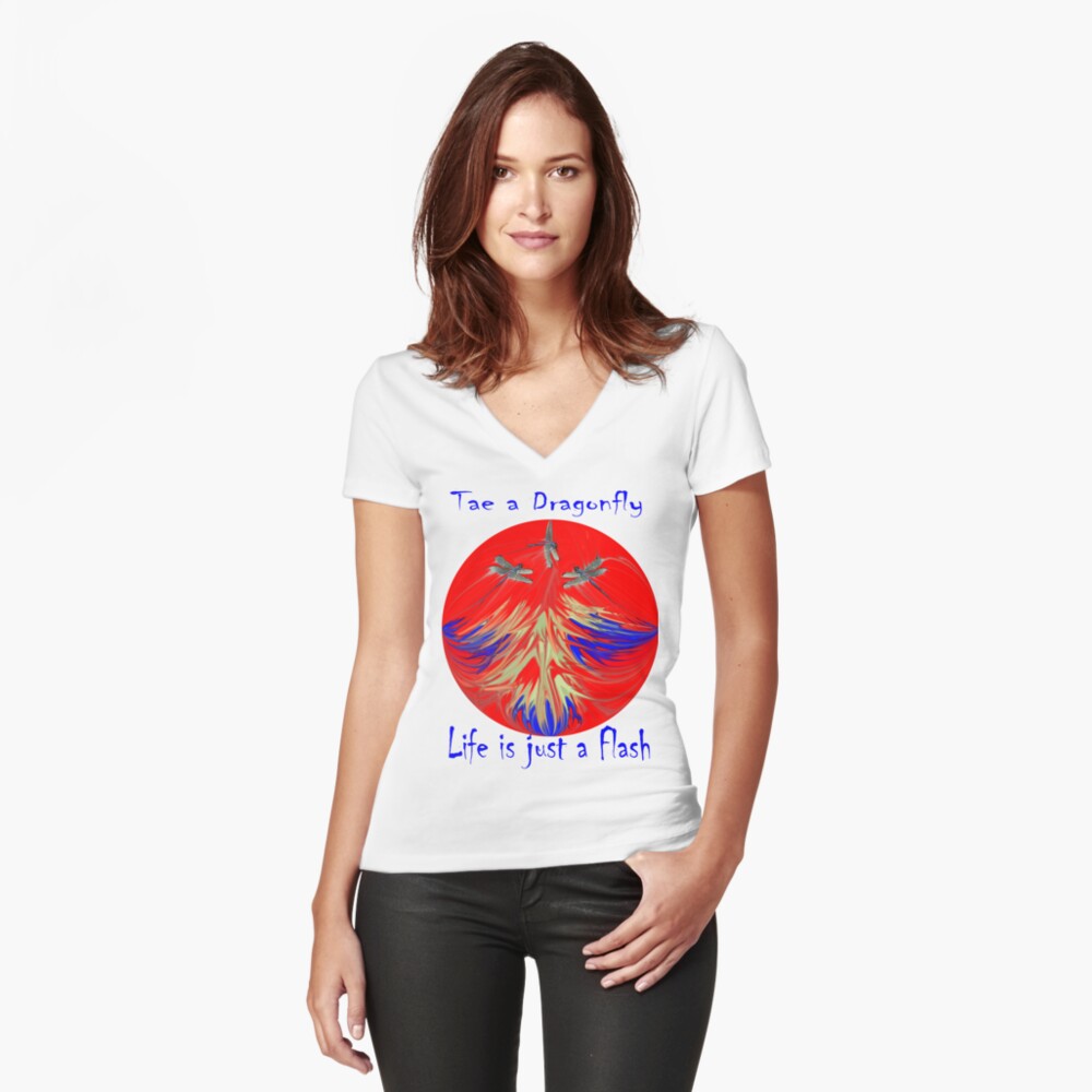 Item preview, Fitted V-Neck T-Shirt designed and sold by windana1.