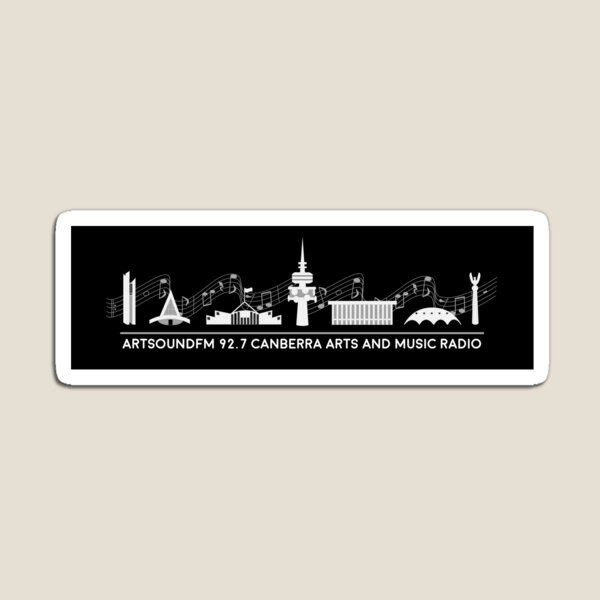 ArtSound FM Fundraiser WHITE - USE ON DARKS Magnet