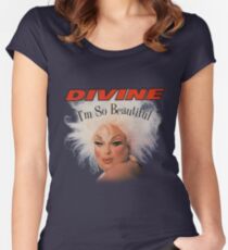 divine im so beautiful john waters Women's Fitted Scoop T-Shirt