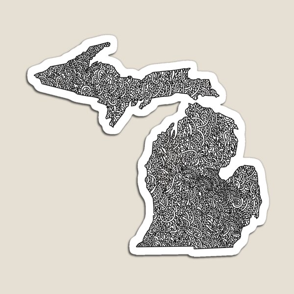 Michigan Map Magnet