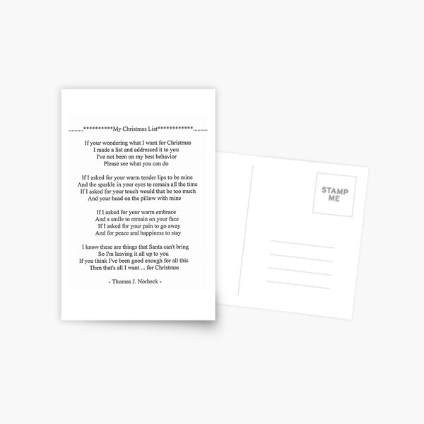 Item preview, J.P.G. Christmas Poem designed and sold by Thomas J Norbeck.