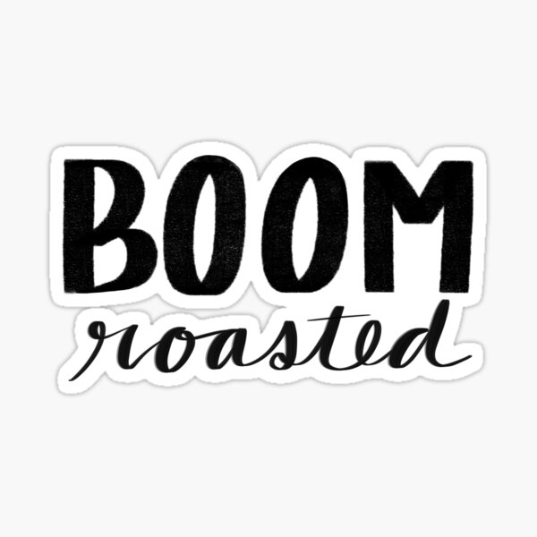 Michael Scott Boom Roasted Bumper Sticker - Official The Office Merc –  Papersalt