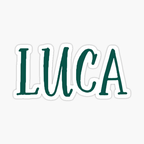 Luca Sticker For Sale By Thepoonapple Redbubble