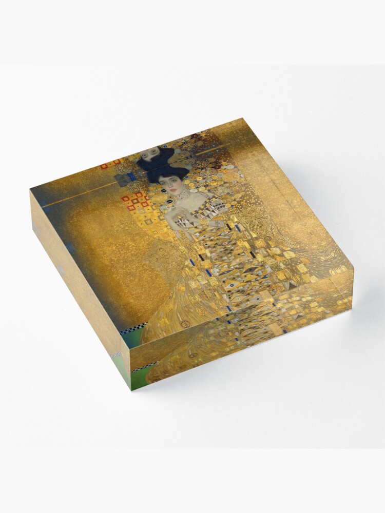 Alternate view of Adele Bloch-bauer I by Gustav Klimt Acrylic Block
