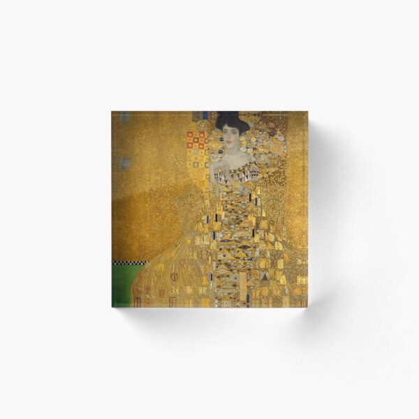 Adele Bloch-bauer I by Gustav Klimt Acrylic Block