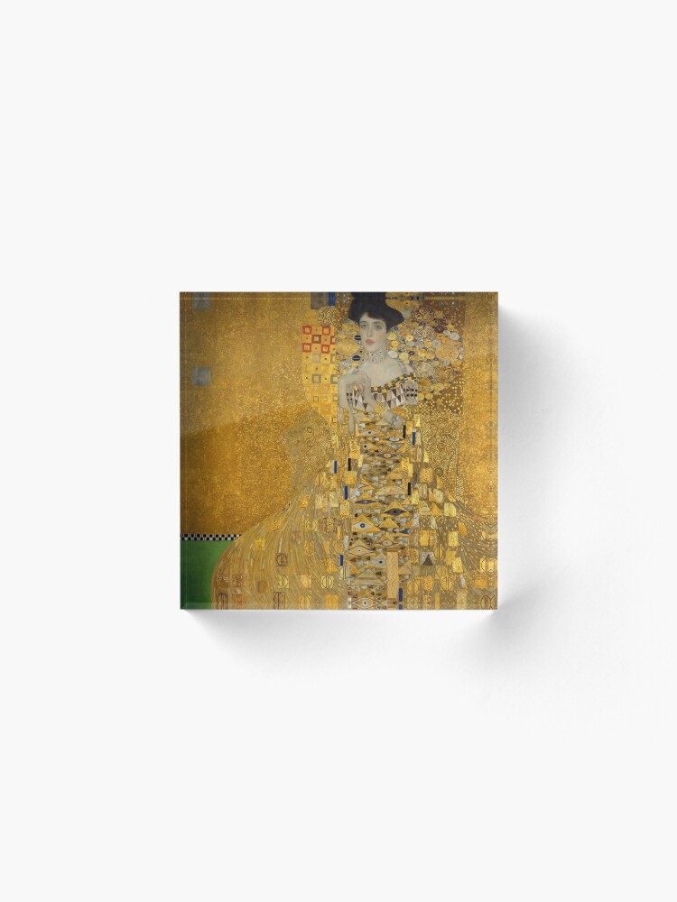 Alternate view of Adele Bloch-bauer I by Gustav Klimt Acrylic Block