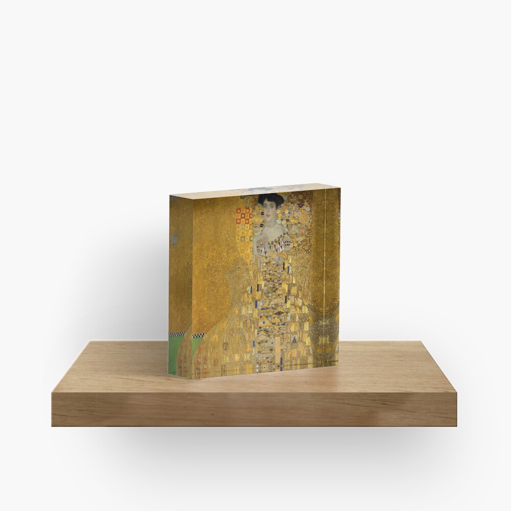 Adele Bloch-bauer I by Gustav Klimt Acrylic Block