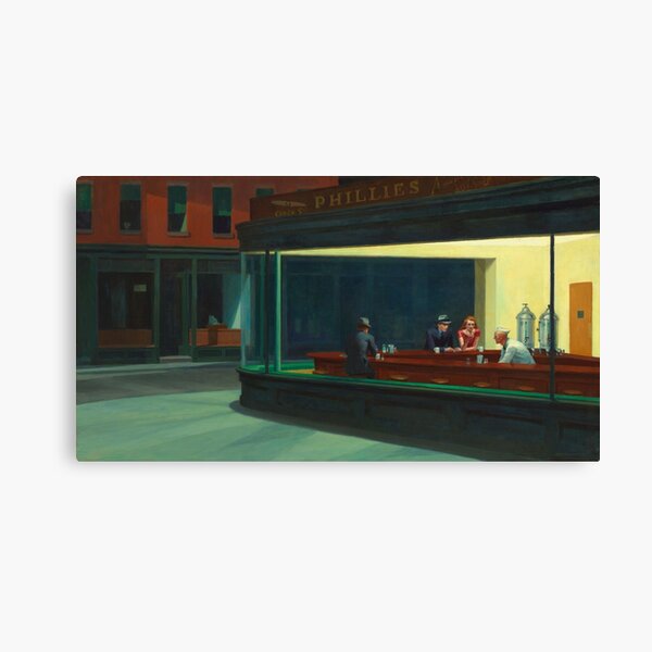Nighthawks Canvas Print