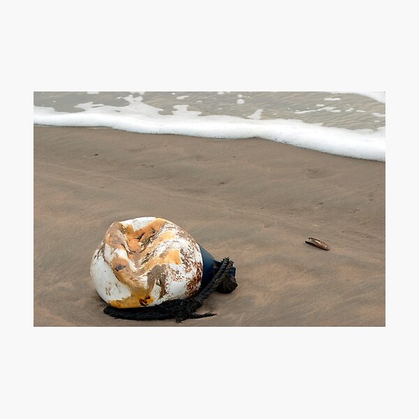 Lost buoy and shell Photographic Print