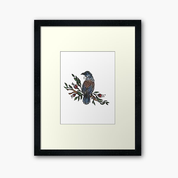 Tui Bird Framed Art Print