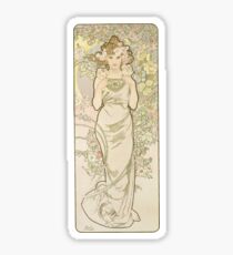 Pegatina La serie de flores de Alphonse Mucha