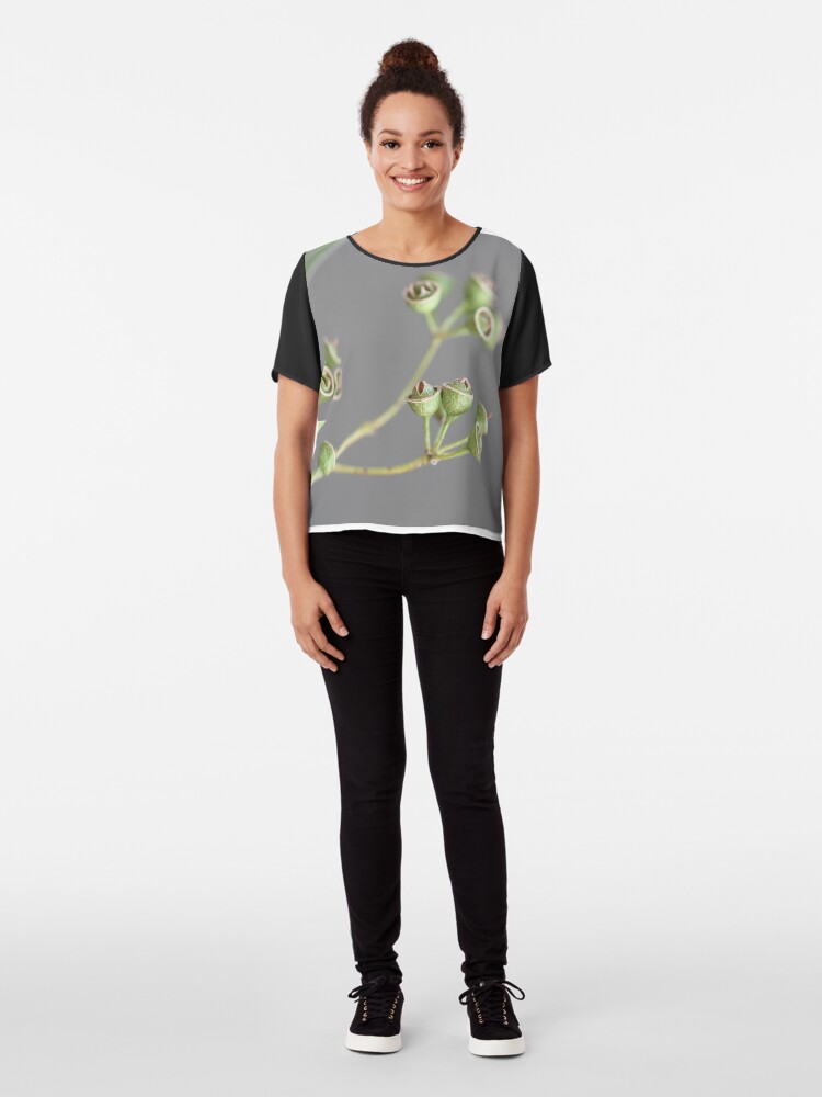 Alternate view of graceful pods Chiffon Top