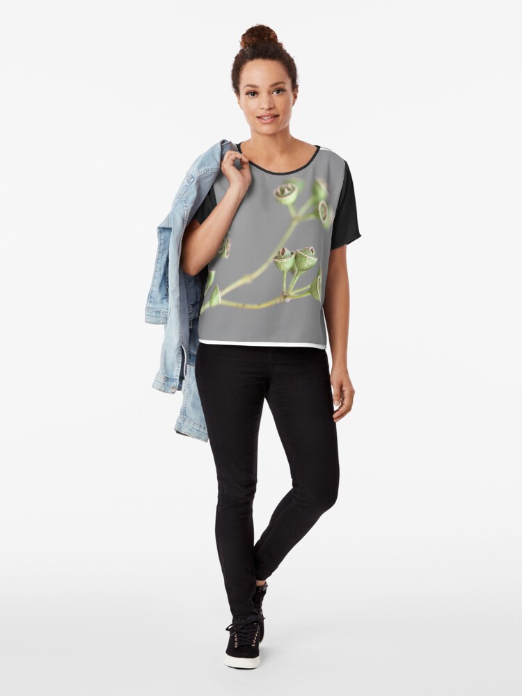 Alternate view of graceful pods Chiffon Top