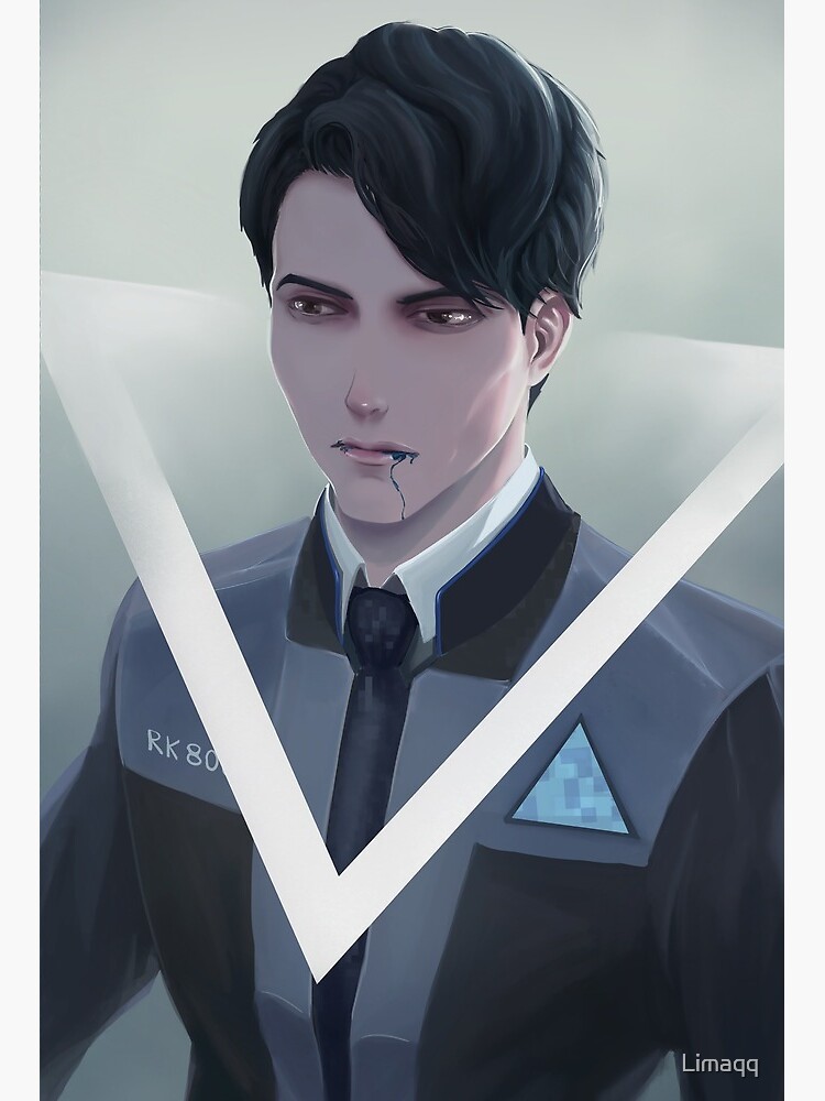 Connor / Detroit: Become Human Postcard for Sale by sunavaire