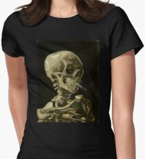 Vincent Van Gogh smoking skeleton Fitted T-Shirt