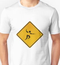 Camiseta unisex Esgrima - Señal de advertencia