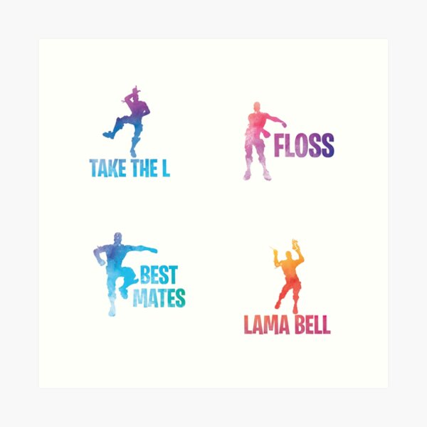 Best Mates / Floss / Take the L / Lama Bell Art Print