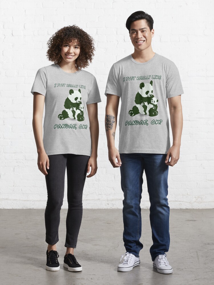 panda bear thick comic present slim fun fat joke' Men's T-Shirt |  Spreadshirt