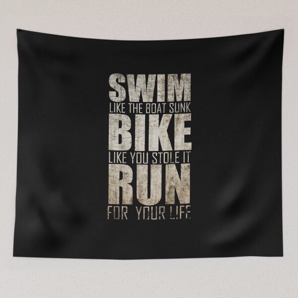 Item preview, Triathlon - Swim, Bike, Run, Funny Triathlete designed and sold by overstyle.