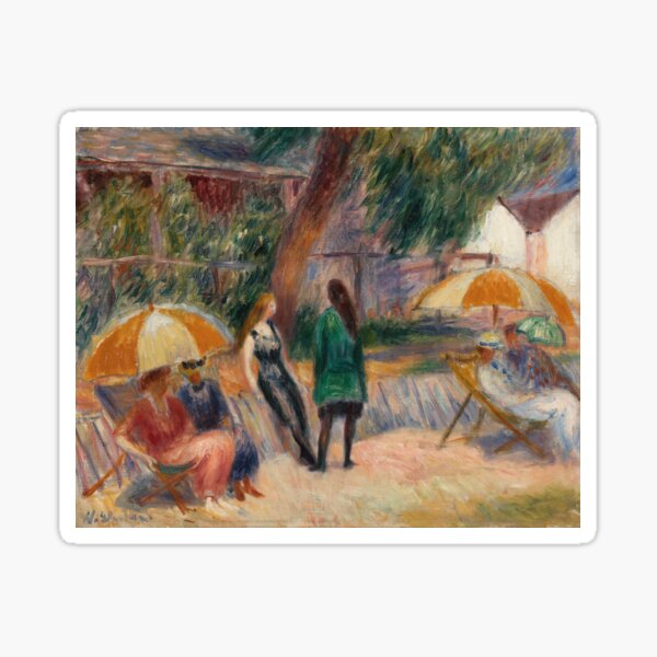 William James Glackens. Beach with Figures, Bellport, c. 1915. Sticker