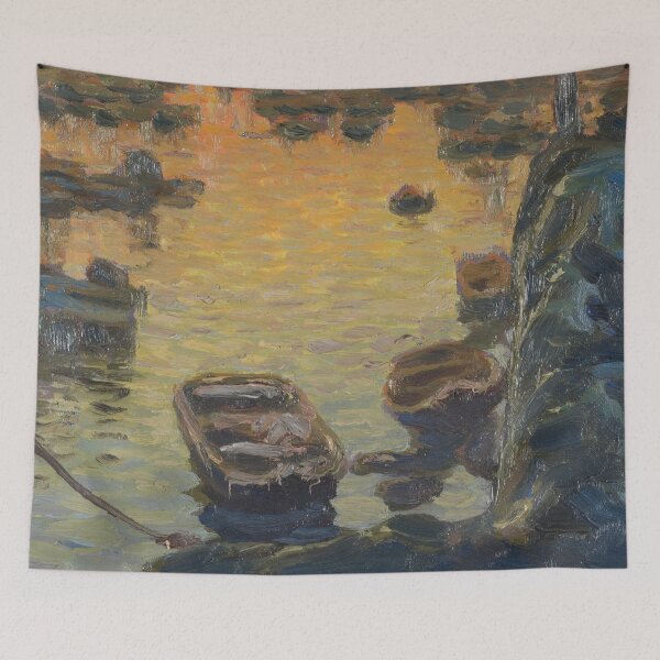 Item preview, A Spring Night during the Fishing Season. Study from Lofoten - Anna Boberg designed and sold by OldMasters.