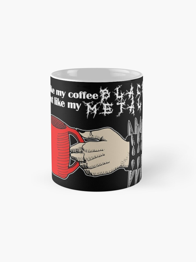 Black Metal Coffee Coffee Mug for Sale by DarkRobots