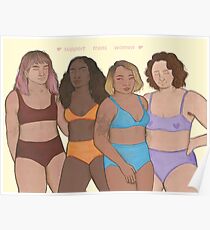 Unterstützung für Transfrauen Poster