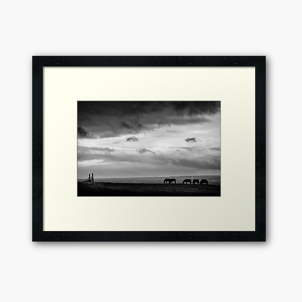 Days End at Hvammstangi Framed Art Print