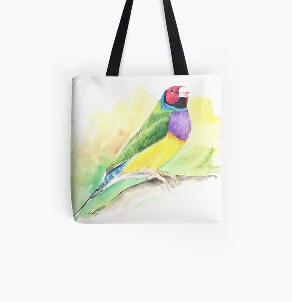 Goudamadine (gouldian finch) All Over Print Tote Bag