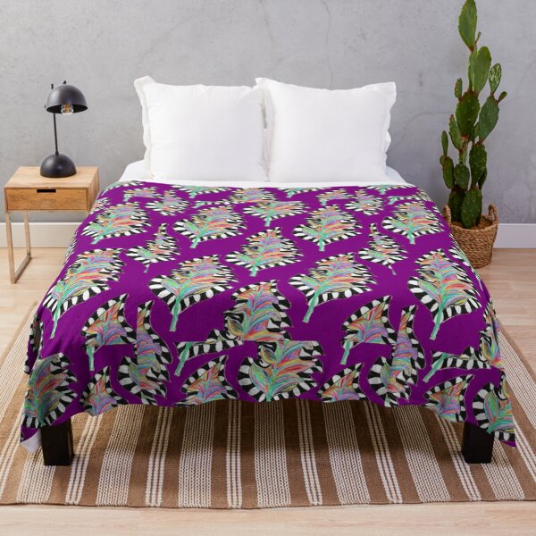 Item preview, Zebra Leaf on Purple designed and sold by Chaotic-Coyote.