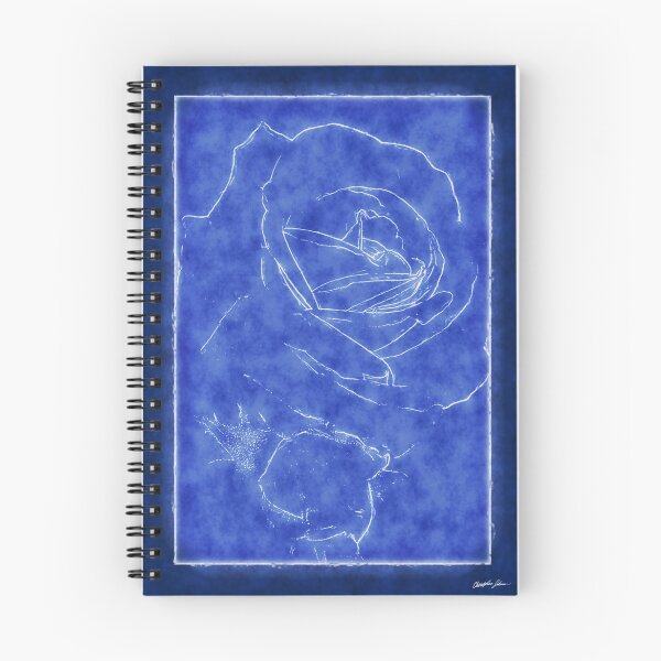 Item preview, Pink Roses in Anzures 2 Outlined Dark Blue designed and sold by TravelPhotoArt.