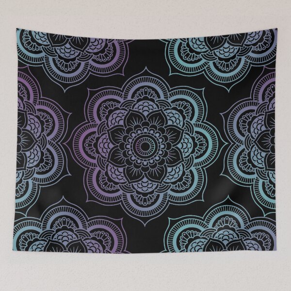 Item preview, Mandalas Pattern (Black) designed and sold by Studio Vickn.