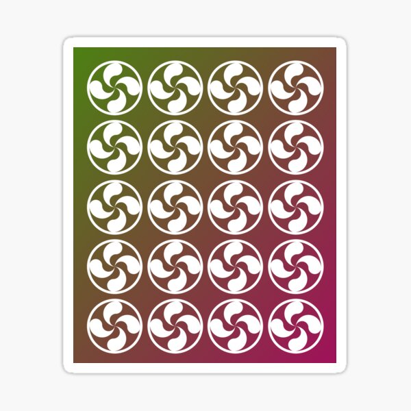 Item preview, Lauburu Pattern Basque Cross Symbol of Prosperity designed and sold by VikingRunes.