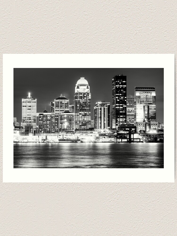 Louisville Skyline Louisville Kentucky Cityscape Art Print 
