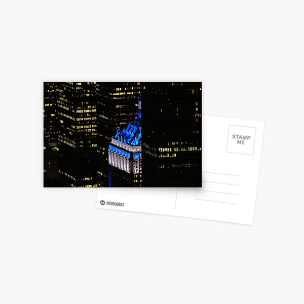 NYC in BLUE Postcard