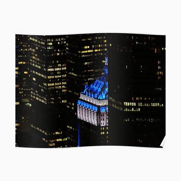NYC in BLUE Poster