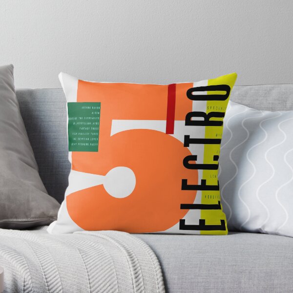 Electro 5 Throw Pillow