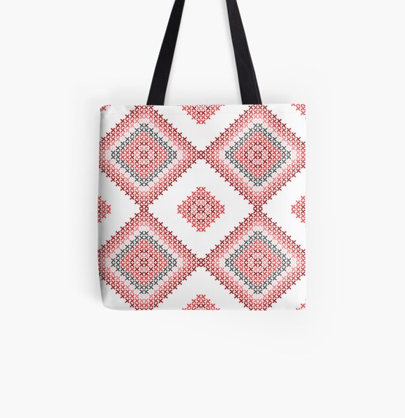 traditional embroidery All Over Print Tote Bag