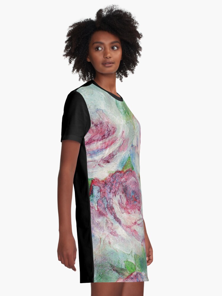 Alternate view of Memories of Roses Graphic T-Shirt Dress