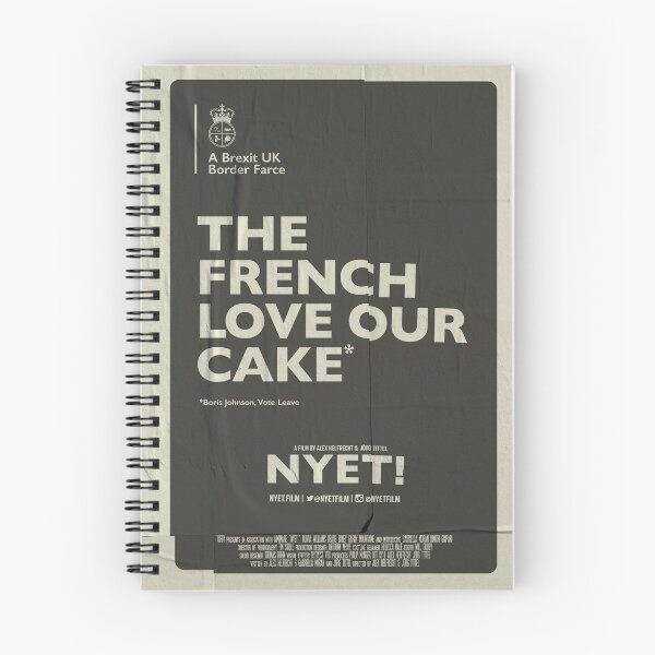 Item preview, The French Notebook  designed and sold by NYET! - a Brexit UK Border Farce.