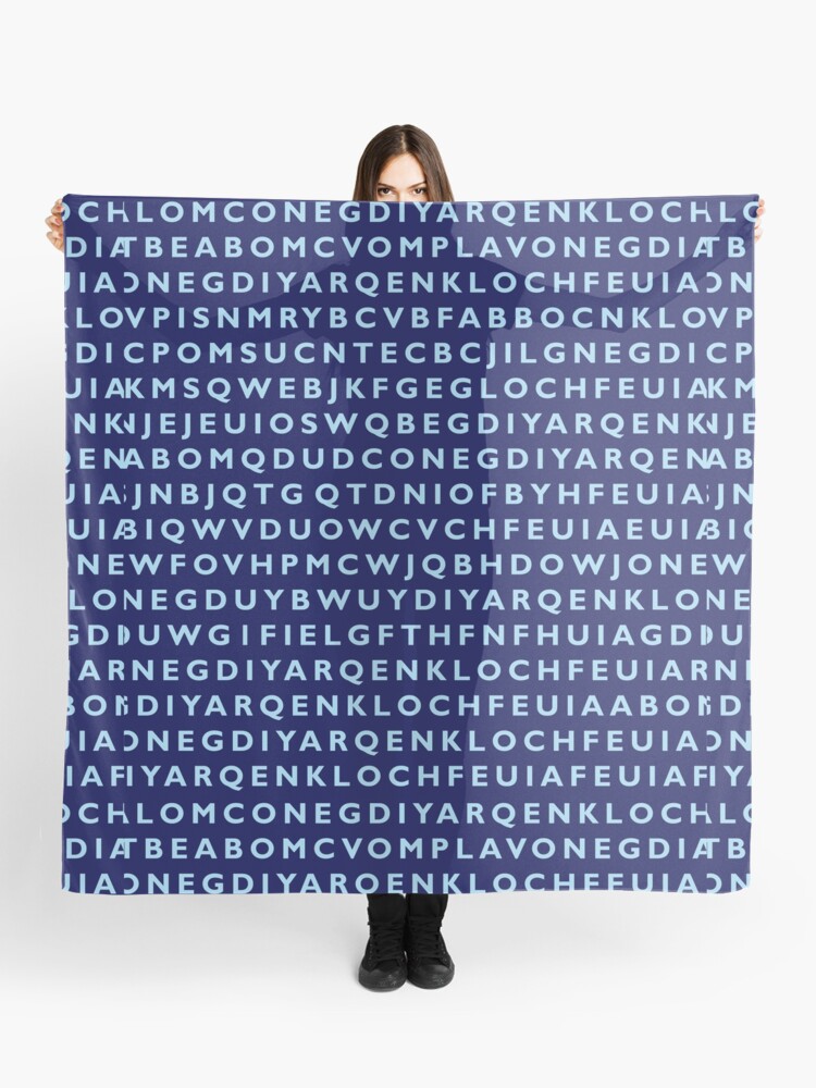 Code Breakers World War 2 Wwii Letters Enigma Scarf By Tomsredbubble Redbubble