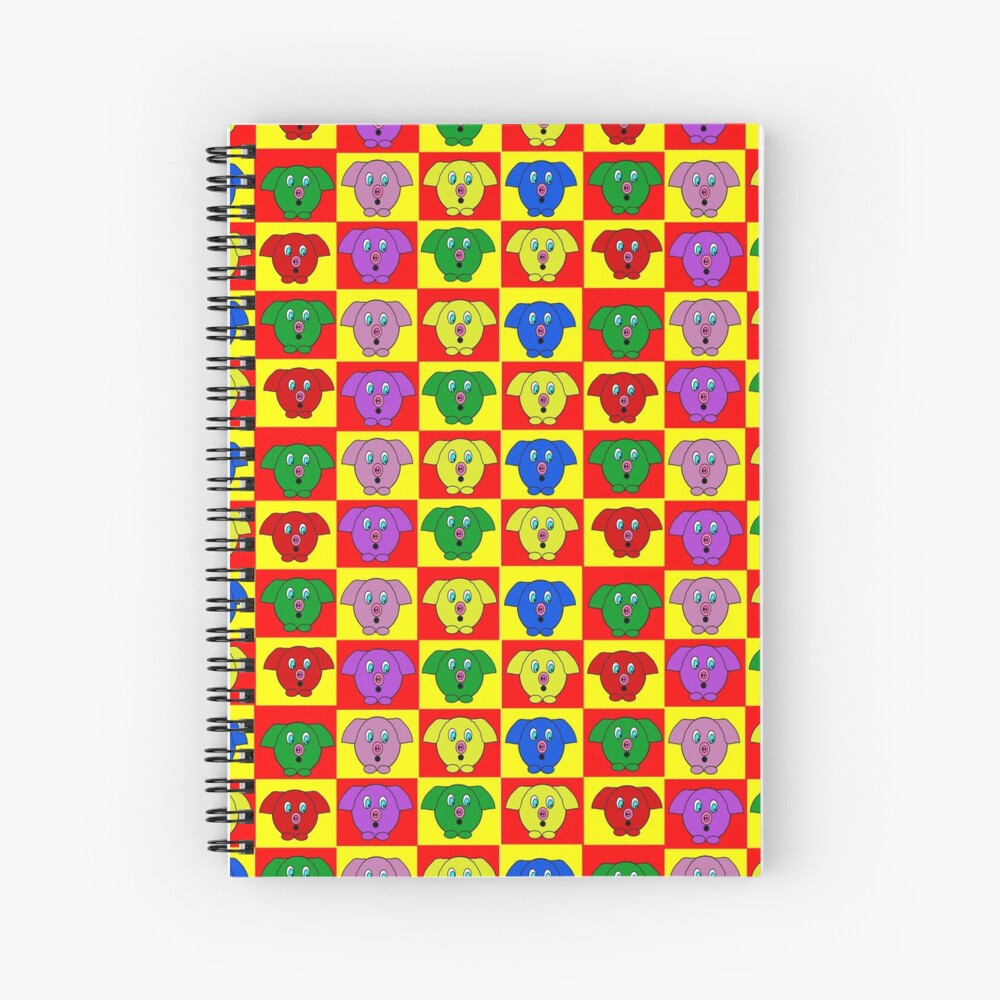 Mister Piggy in Tiles Spiral Notebook