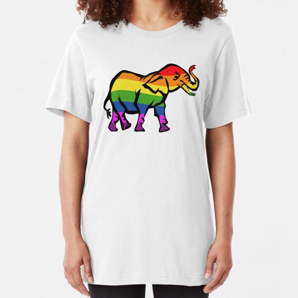 "Queer Elephant" Slim Fit T-Shirt