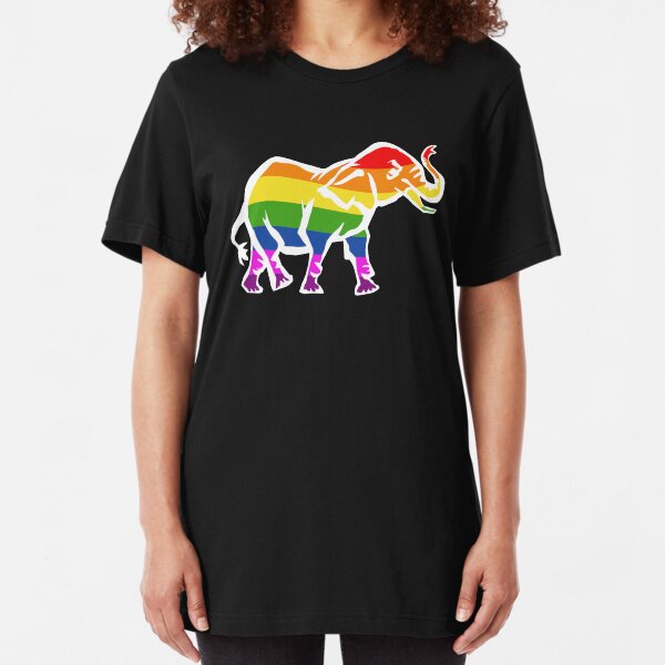 "Queer Elephant 2" Slim Fit T-Shirt