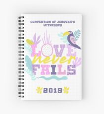 LOVE NEVER FAILS 2019 (TROPICAL DESIGN) Spiral Notebook