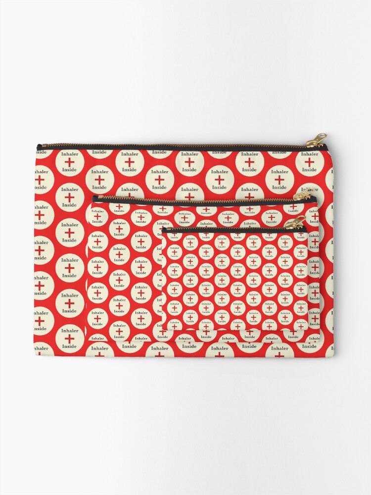 Alternate view of Inhaler Inside,Asthma Zipper Pouch