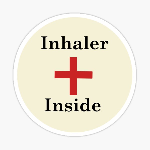 Inhaler Inside,Asthma Sticker