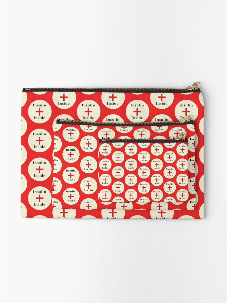 Alternate view of Insulin Inside,Diabetes Zipper Pouch