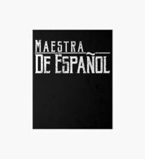 Lámina de exposición Profesora de español Maestra de español Profesora