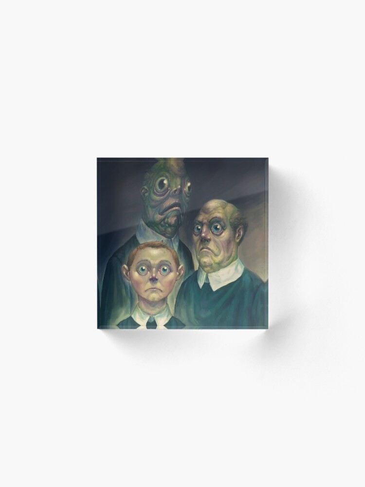 Alternate view of Lovecraft - Innsmouth Family Portrait Acrylic Block
